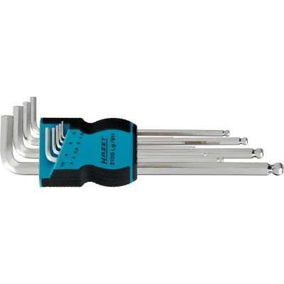 Bild av HAZET 2105LG/9H Ensemble de tournevis coudés Acier chrome vanadium 9