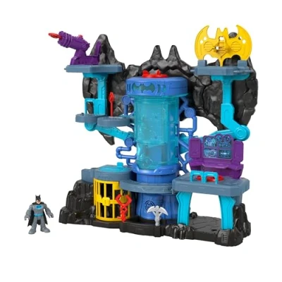 Bild av Fisher Price Imaginext DC Super Friends Bat Tech Batcave, Batman Playset with Lights and Sounds, Multicolour, for Kids Ages 3 to 8 years, GYV24