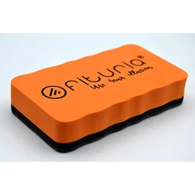Bild av Magnetiskt suddgummi för whiteboardtavla, gult suddgummi, Vileda whiteboard och andra magnetiska whiteboardtavlor, whiteboardtavlor med raderbara markörer (orange)