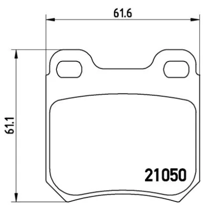 Bild av BREMBO P 59 014 Jeu de plaquettes frein contact signal d&#039;usure exclu sans accessoires OPEL: Vectra B Break, Omega Caravan, Berline