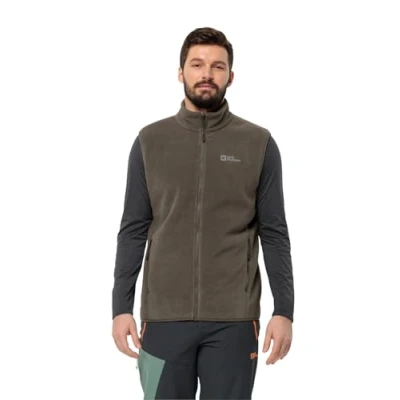 Bild av Jack Wolfskin Waldsteig FULL ZIP VEST Väst, Storlek: Medium, Cold coffee
