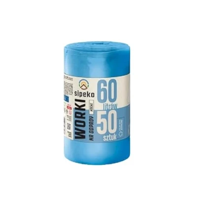 Bild av Sopsäckar soppåsar, 50 soppåsar med bärhandtag, 60 liter, per rulle, slitstarka och extra starka