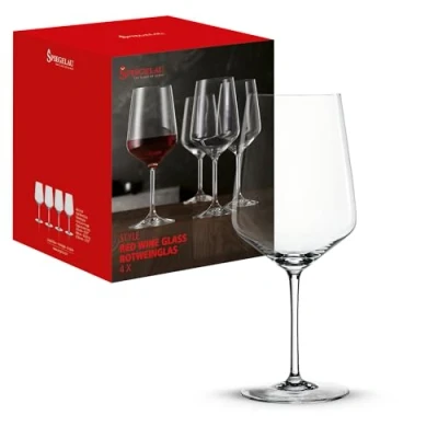 Bild av Spiegelau 4 delat rödvinsglas set, vinglas, kristallglas, 630 ml, stil, 4670181