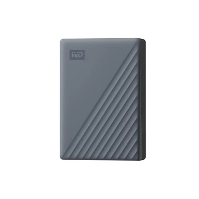 Bild av WD 6 TB My Passport fungerar med USB C, bärbar extern hårddisk, 3.2 Gen 1, programvara för enhetshantering, säkerhetskopiering, lösenordsskydd, PC, Mac, Chromebook, spelkonsoler, grå