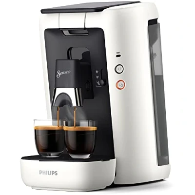 Bild av Philips Domestic Appliances Senseo Maestro kaffekapselmaskin med kaffetjocklekar och memo funktion, 1,2 liter vattenbehållare, grön produkt, färg: Vit (CSA260/10)