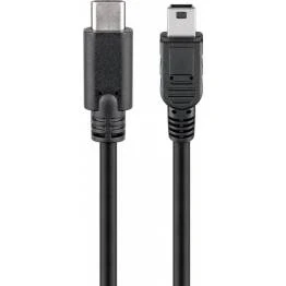 Bild av GooBay USB C till Mini kabel 0,5m