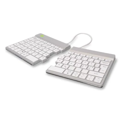 Bild av R Go Tools Split break keyboard with integrated indicator QWERTY Nordic white Tangentbord Nordisk Vit