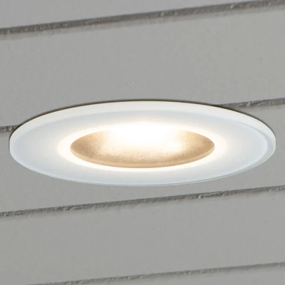 Bild av Konstsmide LED inbyggnadslampa 7875 tak utomhus, vit
