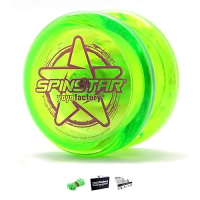 Bild av YoYoFactory SPINSTAR Yo Green (starter yoyo, high speed plastic bearing, string and tips included)
