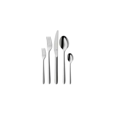 Bild av WMF Flame Plus rostfritt stål bestickset 6 personer, 30 delar, ihåliga häftknivar, Cromargan protect polerad, reptålig, diskmaskinssäker