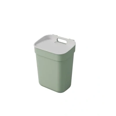 Bild av CURVER Tri 10L soptunna &quot;Ready To Collect&quot; perfekt under diskbänk med väggfäste för vägg eller dörr kök, badrum, tvättstuga 100% återvunnen grön