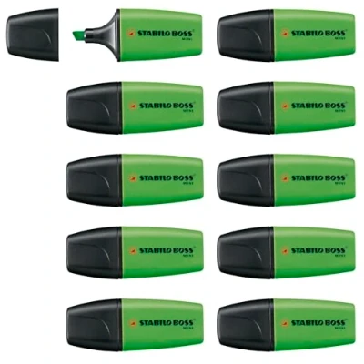 Bild av Överstrykningspenna STABILO GREEN BOSS ask med 10 Grön