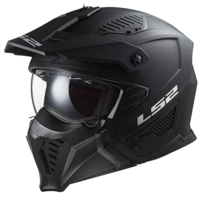 Bild av LS2, motorcycle jet and modular helmet DRIFTER solid mat black 2206, M
