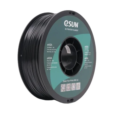 Bild av eSUN ASA Filament 1,75 mm, Väderbeständigt 3D Skrivarfilament för Funktionella Utomhusdelar, 1 kg Spole Skrivare, Svart