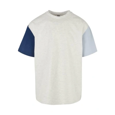 Bild av Urban Classics Oversized Colorblock Tshirt med print, Storlek: 4XL, Lightgrey