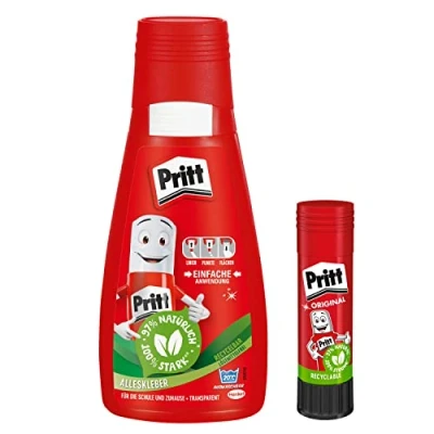 Bild av Pritt Multifunktionell snabbtorkande flytande enkel applicering för skola och fritid, set med 100 hantverk 11 g limstift, 9H PAKA2P1X