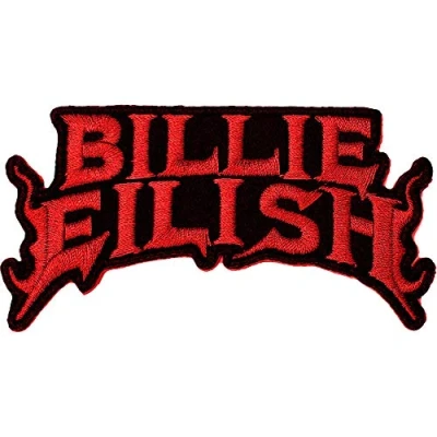 Bild av Billie Eilish Flame Red Woven Patch