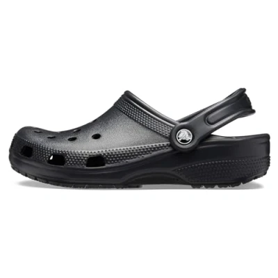Bild av Crocs Classic Unisex Clogs, Storlek: 52 53, Schwarz Konstmaterial