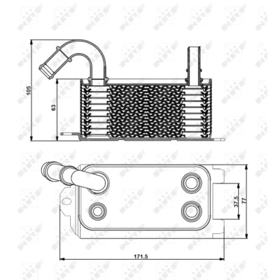 Bild av Oljekylare, automatisk transmission NRF 31192