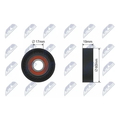 Bild av Spännrulle, Drivrem, smart fortwo cabrio, coupé, 132 200 00 70, 1322000070, A A1322000070