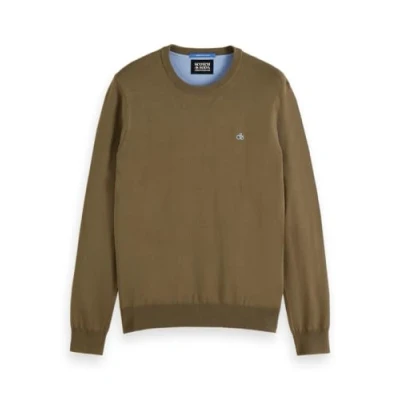 Bild av Scotch &amp; Soda Seasonal CORE Regular FIT Crewneck Stickad tröja, Storlek: XXL, Golden brown