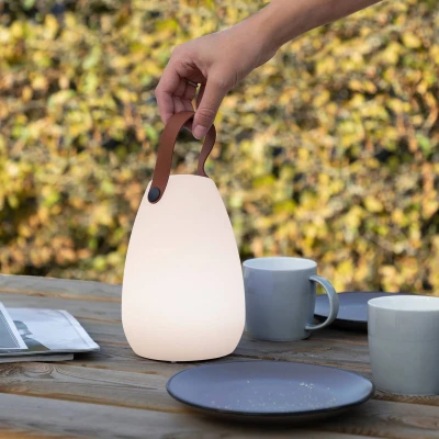 Bild av Smartwares LED bordslampa i plast för inomhus och utomhusbruk, uppladdningsbar med USB kabel, vit + 7 andra färger, 21,5 x 15 cm