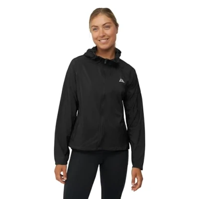 Bild av DANISH ENDURANCE Vindjacka, Återvunnet Material, Fickor, Justerbar Huva, för Dam, 1 Pack, Svart, XL