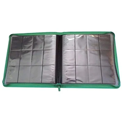 Bild av Docsmagic.de Premium Pro Player 12 Pocket Playset Zip Album Dark Green 480 Card Binder MTG PKM YGO