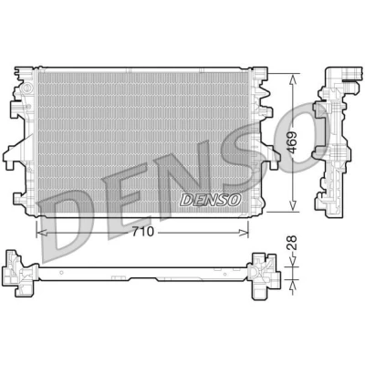 Bild av Kylare, motorkylning Denso DRM32038