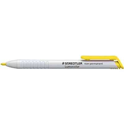 Bild av Staedtler 768N Lumocolor non permanent omnichrom Trockenmarker wasserlöslich, 3,0mm, gelb, 1 ST