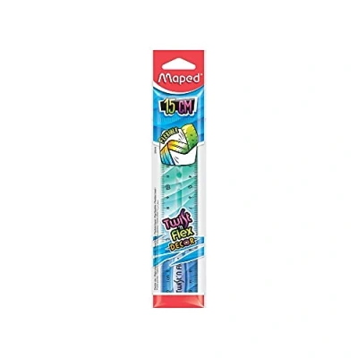 Bild av Maped flexibel linjal TWIST&#039;n FLEX DECOR, 15 cm originalet! Ny färgövergång olika färgtoningar