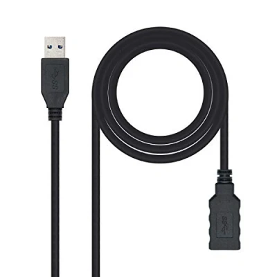 Bild av Nanocable 10.01.0902 BK USB 3.0 förlängningskabel, typ A/M A/H, manliga kvinnor, svart, 2,0 m