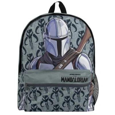 Bild av STAR WARS Ryggsäck Pojkars Skolväska Mandalorian för Skolan Grå One Size