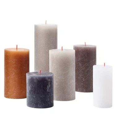 Bild av Bolsius Pillar Candles Set Rustic New Neutrals