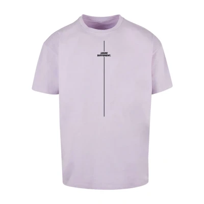 Bild av Merchcode Think Different Heavy Tshirt med print, Storlek: XS, Lilac