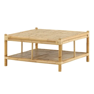 Bild av Venture Design, Cane soffbord 90x90 cm Bambu