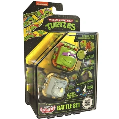 Bild av Battle Cubes Ninja Turtles Donatello Vs Rocksteady 2 pack Fidget Set