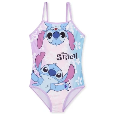 Bild av Disney Stitch baddräkt för flickor, justerbara spagettiremmar, flerfärgad, 7 8 År