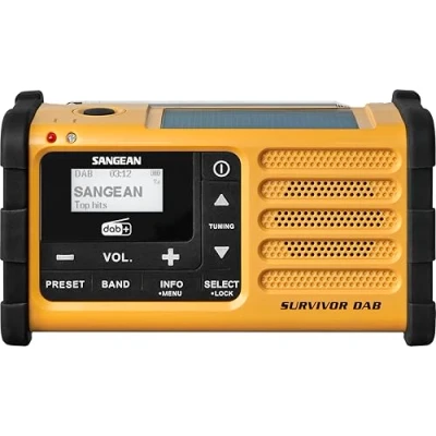 Bild av Sangean MMR 88 DAB radio Portable Digital Black,Yellow DAB, Portable, Digital, DAB,DAB+,FM, 87.5 108 MHz, 174 240 CT,PS,PTY,RT