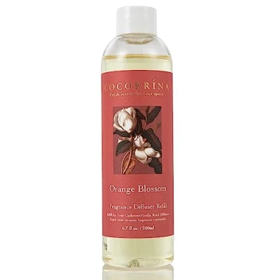 Bild av COCORRÍNA Refill för vassdiffusor doftolja orange blommor 200 ml vass diffusor hem, sovrum, badrum, kontor och inredning