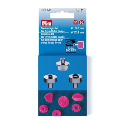 Bild av Monteringsset Color Snaps [Ø 9 + 12,4 mm] Prym silvermetallic