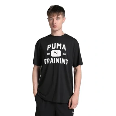 Bild av Puma Graphics Train LOGO Relaxed TEE Tshirt till träning, Storlek: Large, Black