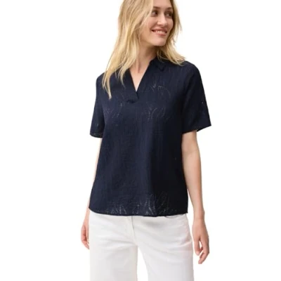 Bild av Cecil MIT Struktur Blus, Storlek: Small, Blau