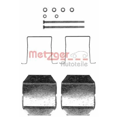 Bild av METZGER 109 1237 Kit d&#039;accessoires, plaquette de frein à disque CITROËN: C5 II 5 portes, I Break