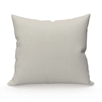 Bild av Taie d&#039;oreiller en coton 57 fils 63x63 cm UNI lin, par Soleil d&#039;ocre