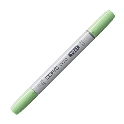 Bild av COPIC Ciao märkpenna typ YG 41, Pale koboltgrön, mångsidig layoutmärkpenna med en medelbred och penselspets