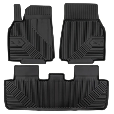 Bild av FROGUM No. 77 77427341 Set med golvmatta TPE (termoelastisk elastomer) fram och bak 3 svart Skräddarsytt TESLA: Model Y
