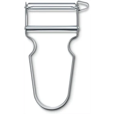Bild av Victorinox, 6.0912, Küchenhelfer, Sparschäler, Extra scharfe Klinge, zweischneidig, Edelstahl Griff, Made in Switzerland