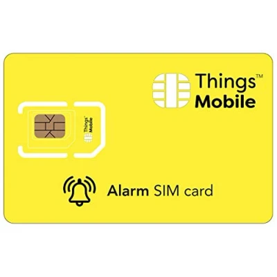 Bild av SIM kort för säkerhetslarmsystem mobila saker med global täckning och multioperatör GSM/2G/3G/4G LTE nätverk, inga fasta kostnader, inget utgångsdatum konkurrenskraftiga priser, ingen kredit ingår