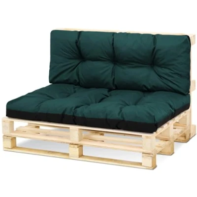 Bild av Palettdynor Utomhusdynor Sittdyna 80 x 120 cm Dynor för Europallar Pallsoffa och Pallmöbler Palldynor Grön